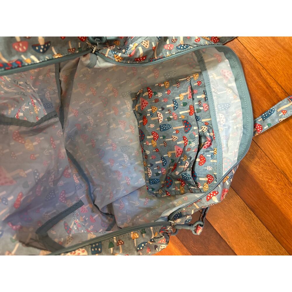 Cath Kidston Mushroom Print Packable Tote Bag with luggage pass-through - Picture 5 of 5
